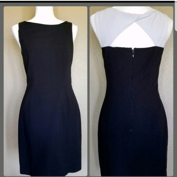 H&M Dresses & Skirts - H & M Black and Gray Keyhole Back  Dress Size 8